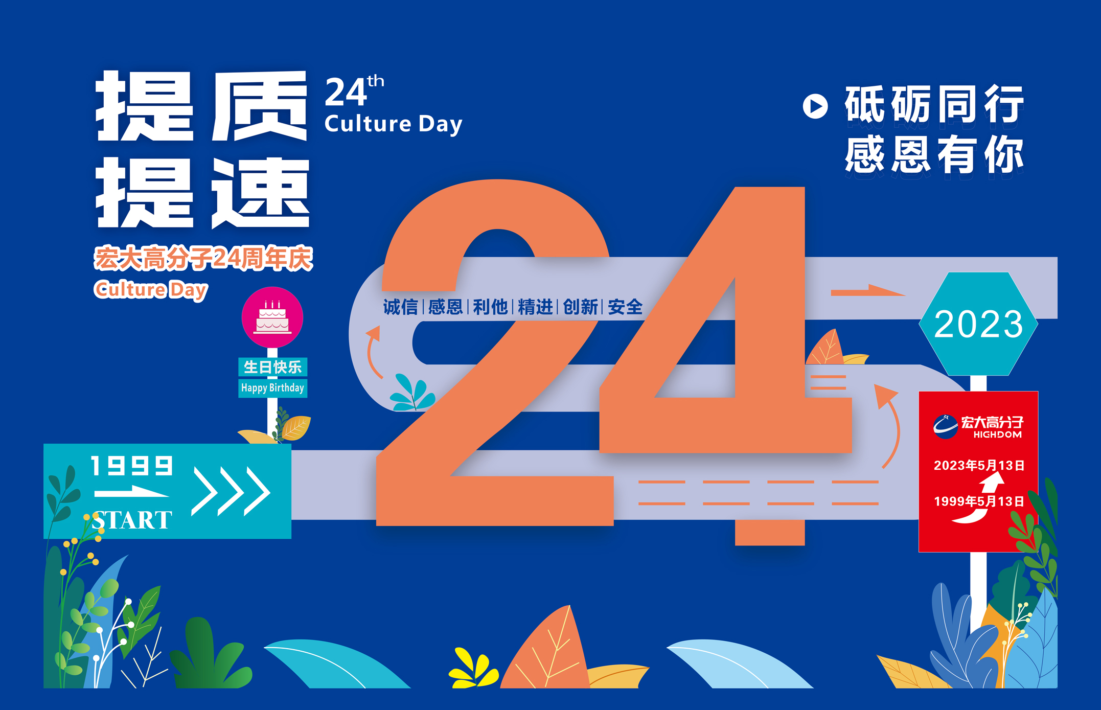 砥礪同行，感恩有你 | 宏大高分子24周年